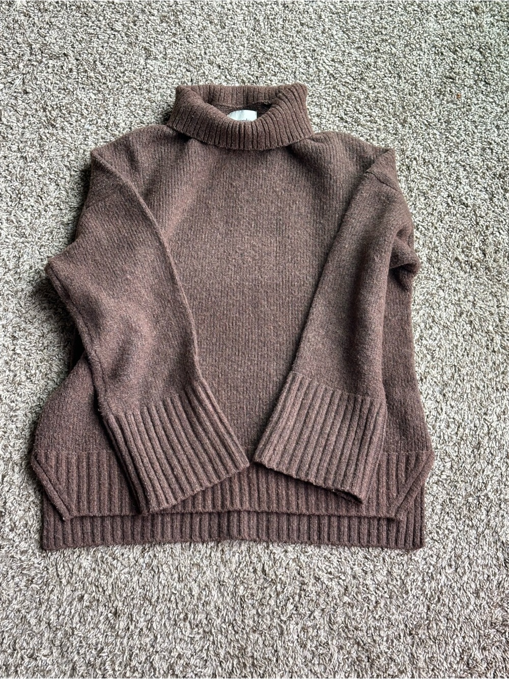 Abercrombie & Fitch Chocolate Brown Turtleneck Sweater